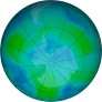Antarctic ozone map for 2023-02-01